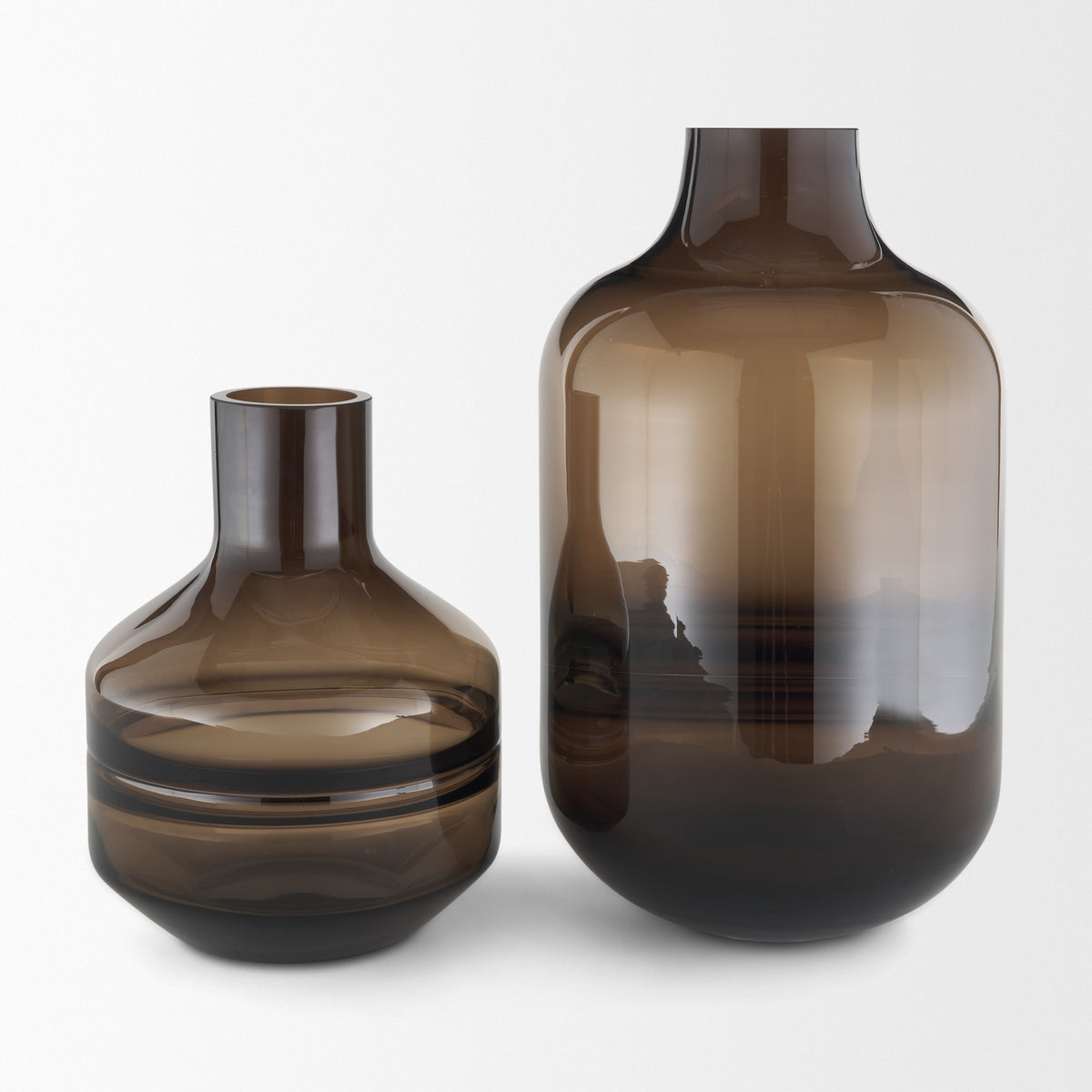 Aurel Small Brown Glass Vase