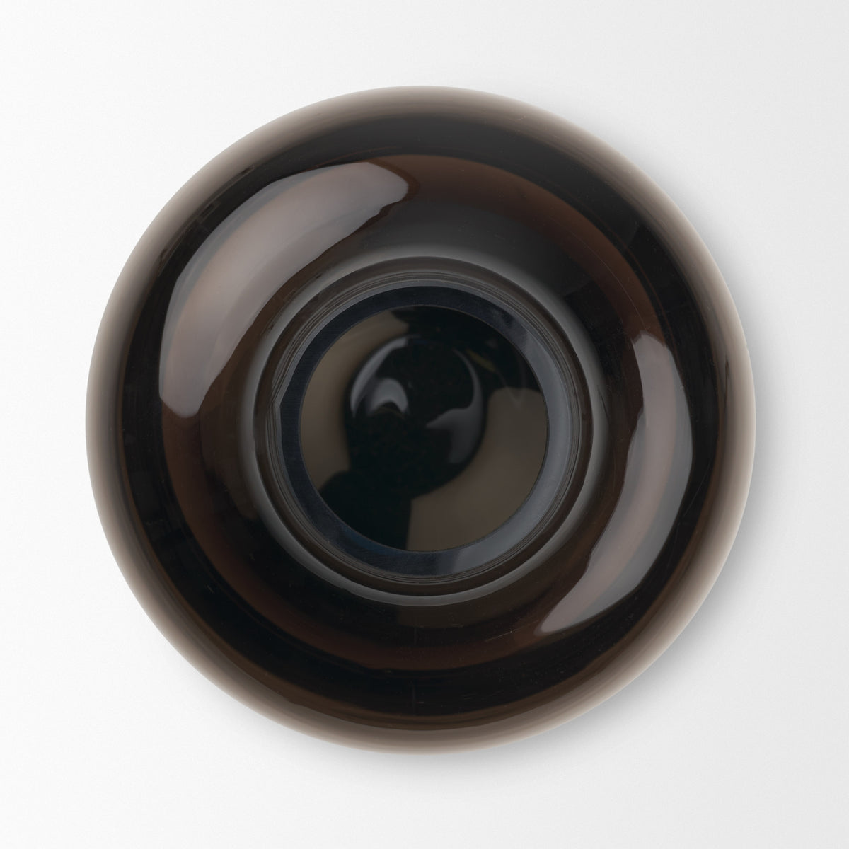 Aurel Tall Brown Glass Vase from Mercana - Luna Furniture