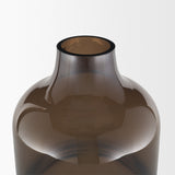 Aurel Tall Brown Glass Vase from Mercana - Luna Furniture