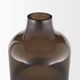 Aurel Tall Brown Glass Vase from Mercana - Luna Furniture