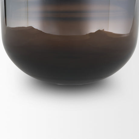 Aurel Tall Brown Glass Vase from Mercana - Luna Furniture