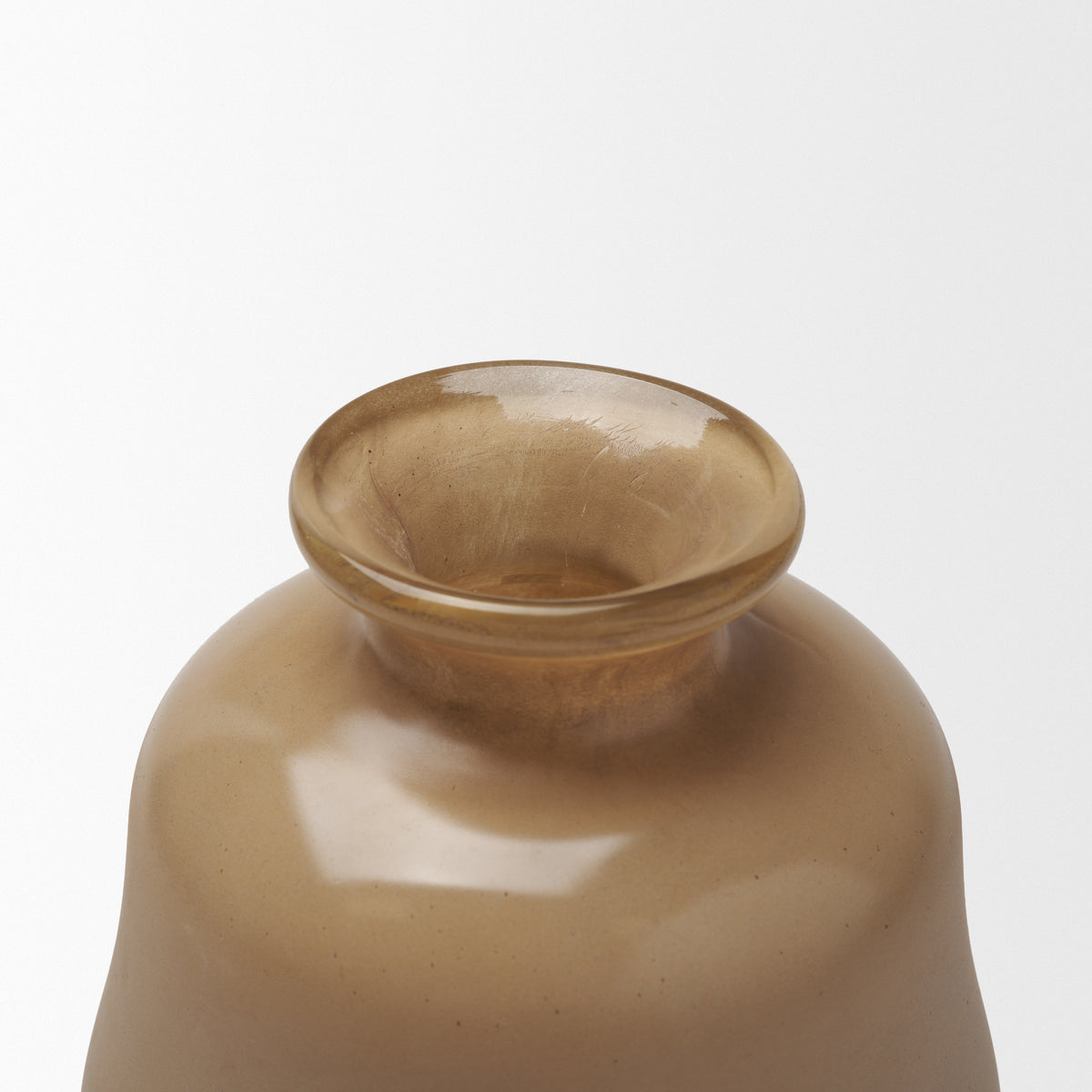 Dune Matte Brown Glass Vase from Mercana - Luna Furniture