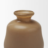 Dune Matte Brown Glass Vase from Mercana - Luna Furniture