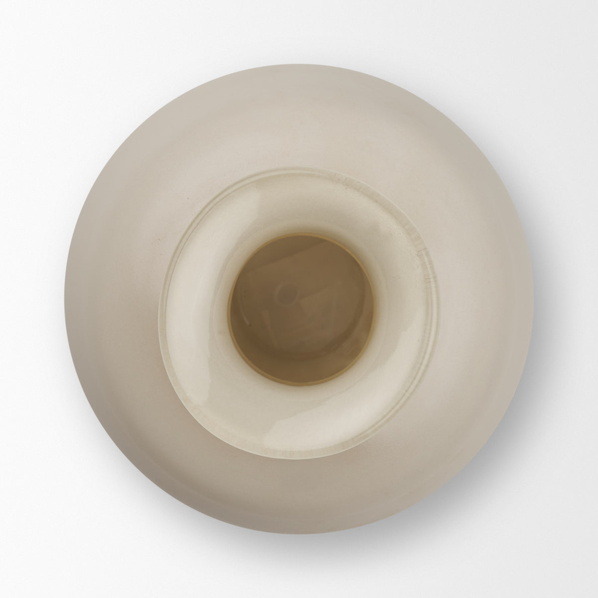 Dune Matte White Glass Vase from Mercana - Luna Furniture
