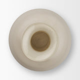 Dune Matte White Glass Vase from Mercana - Luna Furniture