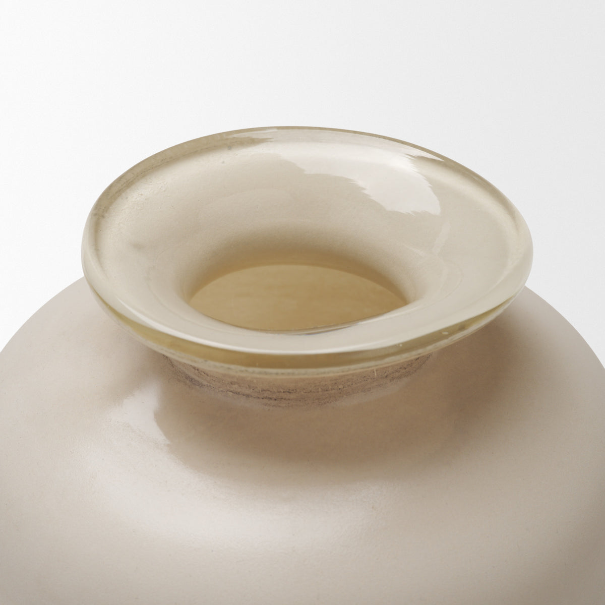 Dune Matte White Glass Vase from Mercana - Luna Furniture