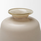 Dune Matte White Glass Vase from Mercana - Luna Furniture