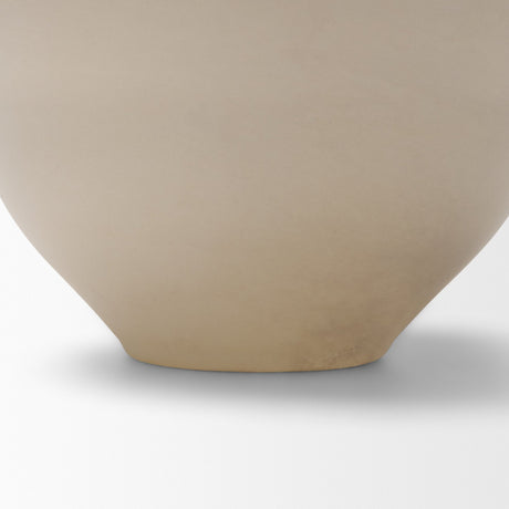 Dune Matte White Glass Vase from Mercana - Luna Furniture