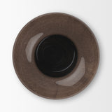 Bruna Sculptural Brown Glass Vase from Mercana - Luna Furniture
