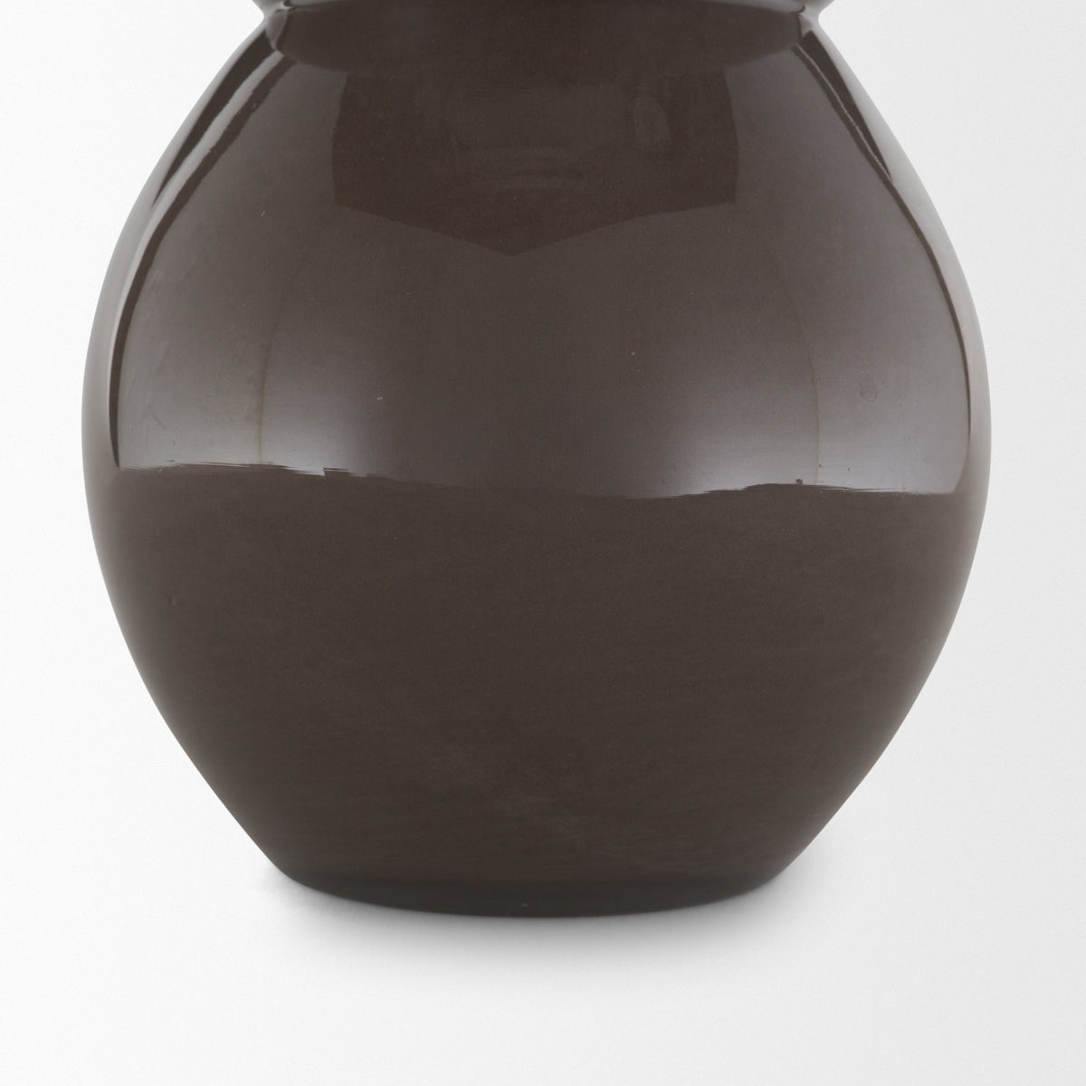 Bruna Sculptural Brown Glass Vase from Mercana - Luna Furniture