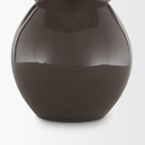 Bruna Sculptural Brown Glass Vase from Mercana - Luna Furniture
