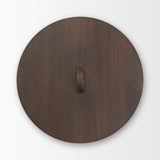 Voss Black Metal w/ Dark Wood Lid Canister from Mercana - Luna Furniture
