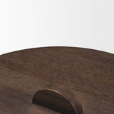 Voss Black Metal w/ Dark Wood Lid Canister from Mercana - Luna Furniture