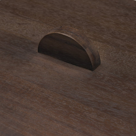 Voss Black Metal w/ Dark Wood Lid Canister from Mercana - Luna Furniture