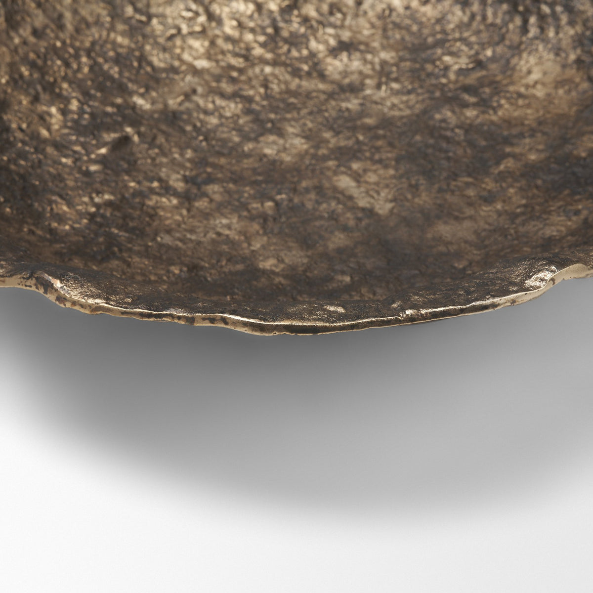 Verdant Large Antiqued Brass Metal Decorative Centerpiece Bowl from Mercana - Luna Furniture