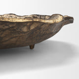 Verdant Large Antiqued Brass Metal Decorative Centerpiece Bowl from Mercana - Luna Furniture