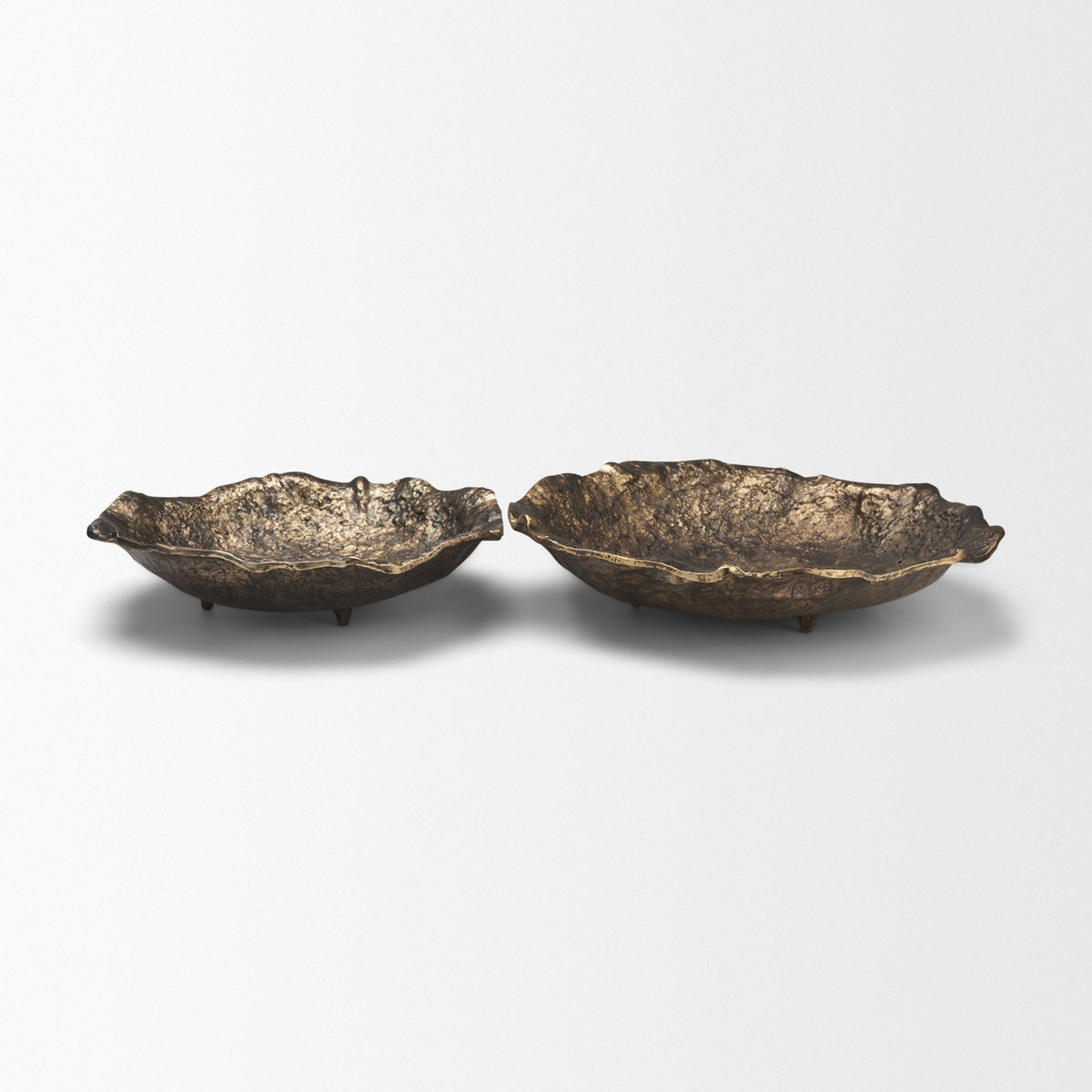 Verdant Large Antiqued Brass Metal Decorative Centerpiece Bowl from Mercana - Luna Furniture