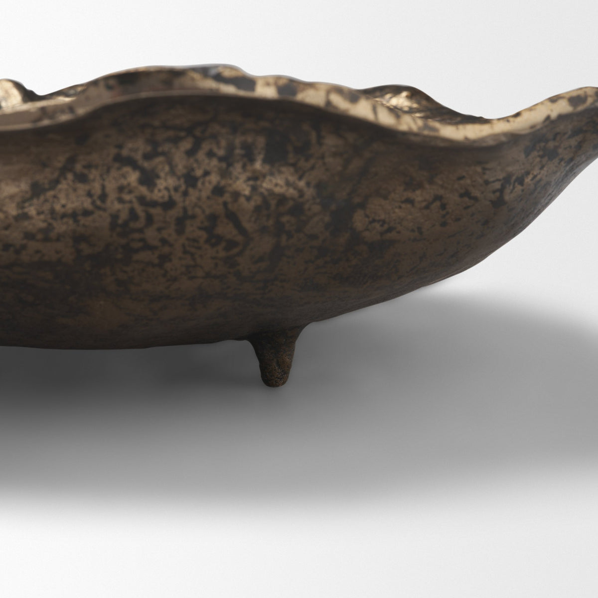 Verdant Small Antiqued Brass Metal Decorative Centerpiece Bowl from Mercana - Luna Furniture