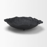 Verdant Large Matte Black Metal Decorative Centerpiece Bowl from Mercana - Luna Furniture