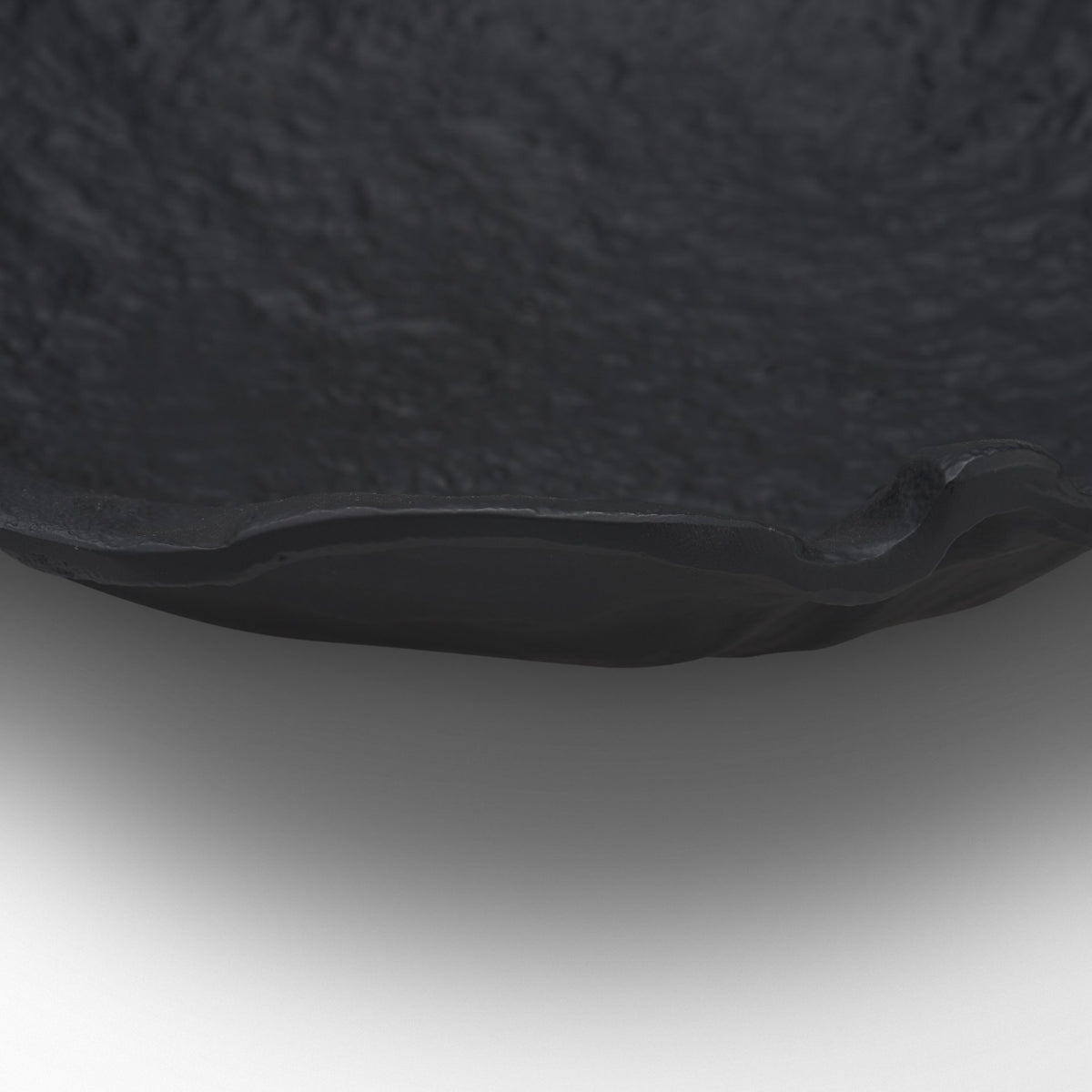 Verdant Large Matte Black Metal Decorative Centerpiece Bowl from Mercana - Luna Furniture