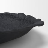 Verdant Large Matte Black Metal Decorative Centerpiece Bowl from Mercana - Luna Furniture