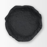 Verdant Small Matte Black Metal Decorative Centerpiece Bowl from Mercana - Luna Furniture