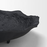 Verdant Small Matte Black Metal Decorative Centerpiece Bowl from Mercana - Luna Furniture