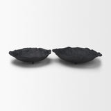 Verdant Small Matte Black Metal Decorative Centerpiece Bowl from Mercana - Luna Furniture