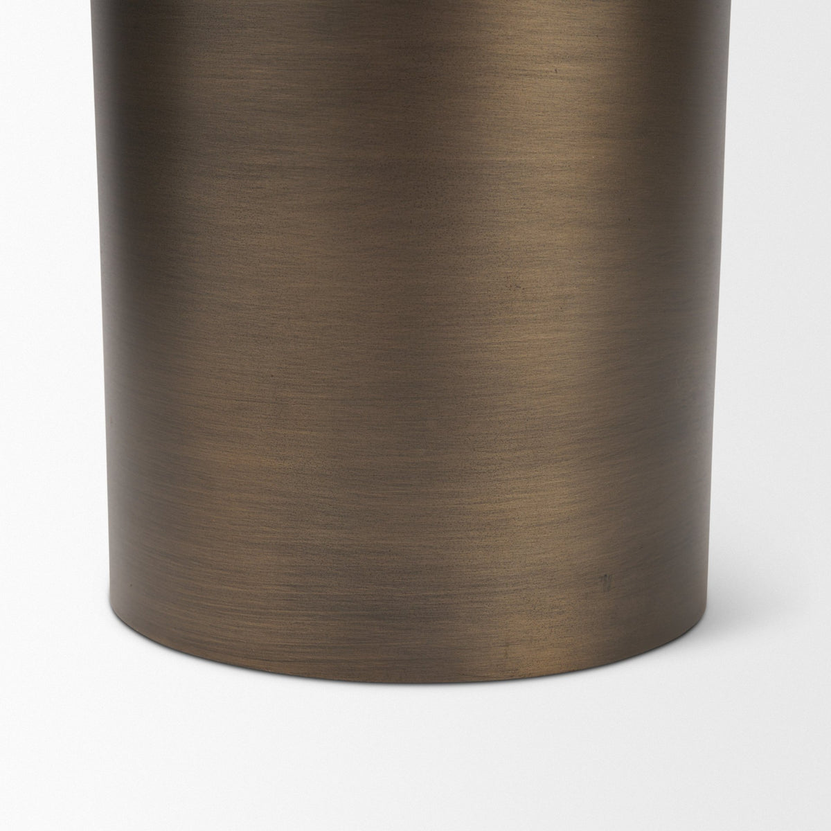 Pelar Large Antiqued Brass Stacked Pillar Candle Holder