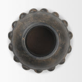 Douro Small Earthy Brown Dotted Vase from Mercana - Luna Furniture