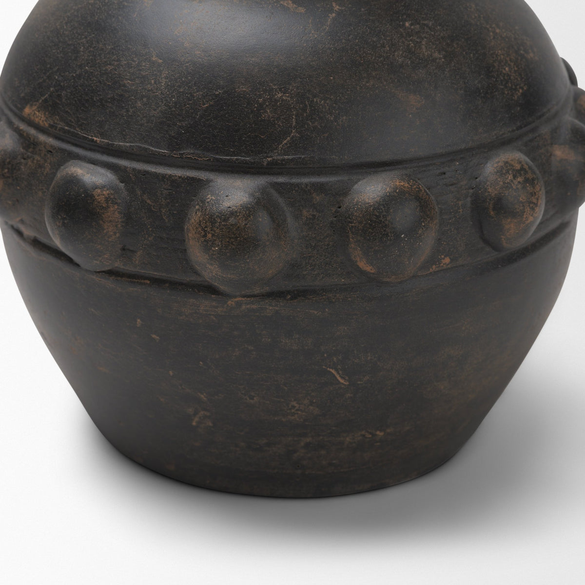 Douro Small Earthy Brown Dotted Vase from Mercana - Luna Furniture