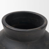 Douro Medium Earthy Brown Dotted Vase from Mercana - Luna Furniture