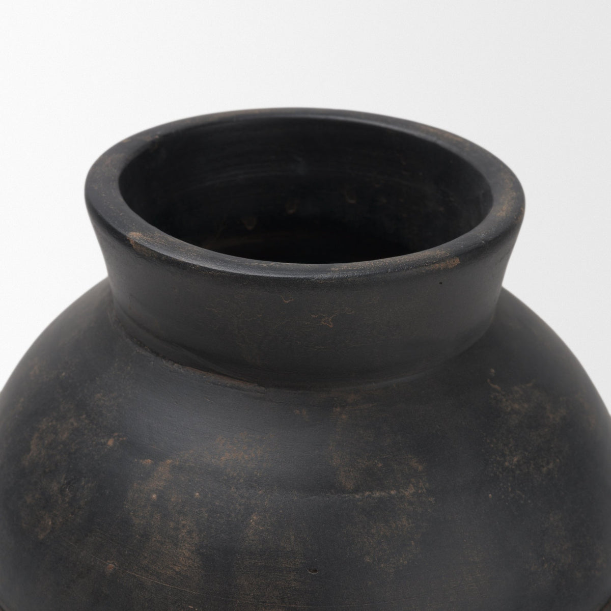 Douro Medium Earthy Brown Dotted Vase from Mercana - Luna Furniture