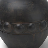 Douro Medium Earthy Brown Dotted Vase from Mercana - Luna Furniture