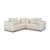 Warner Stripe 3 Piece Sofa Set w/S Corner Piece w/Back Cushions from Mercana - Luna Furniture