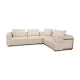 Warner Frame 3 Piece Sofa Set w/S Corner Piece w/Back Cushions from Mercana - Luna Furniture