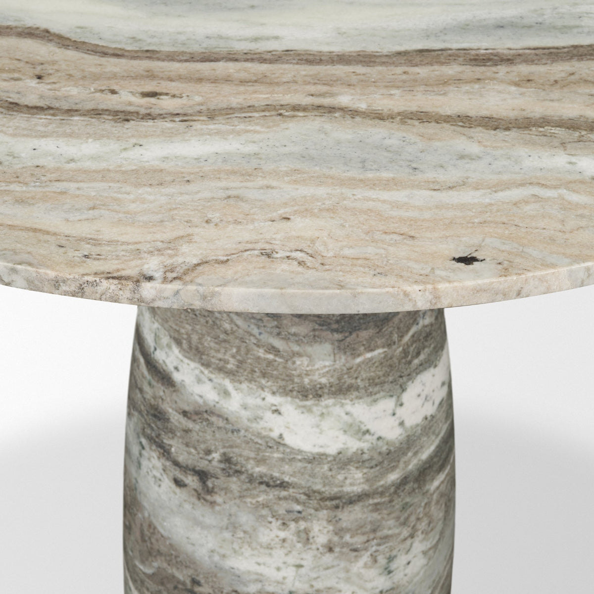Allyson 42" Round Pedestal Dining Table | Marble | Seats 4