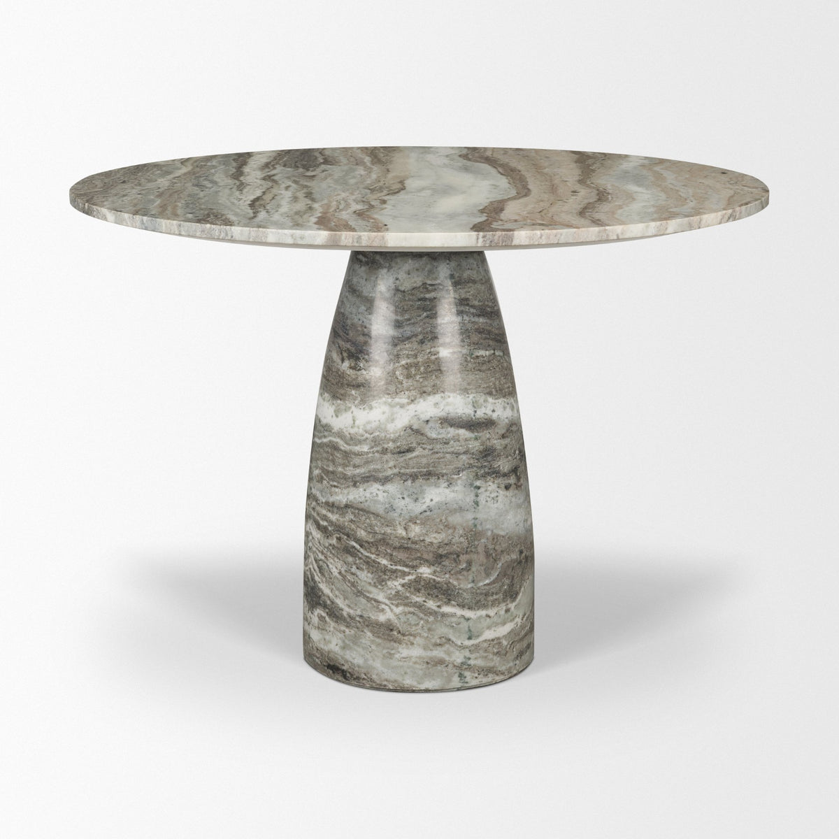 Allyson 42" Round Pedestal Dining Table | Marble | Seats 4
