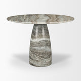 Allyson 42" Round Pedestal Dining Table | Marble | Seats 4