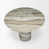 Allyson 42" Round Pedestal Dining Table | Marble | Seats 4