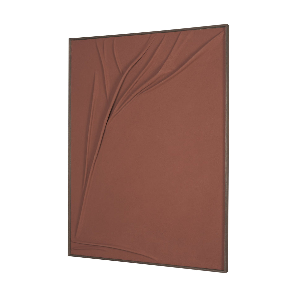 Drape I Rust Fabric Dimensional Framed Art from Mercana - Luna Furniture