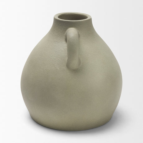 Cantara Small Sage Green Ceramic Milk Jug w/ Handles from Mercana - Luna Furniture