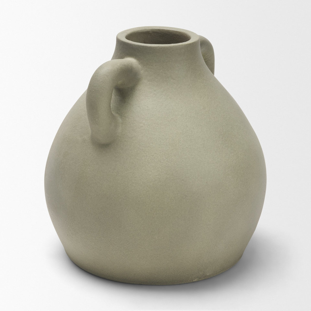 Cantara Small Sage Green Ceramic Milk Jug w/ Handles from Mercana - Luna Furniture