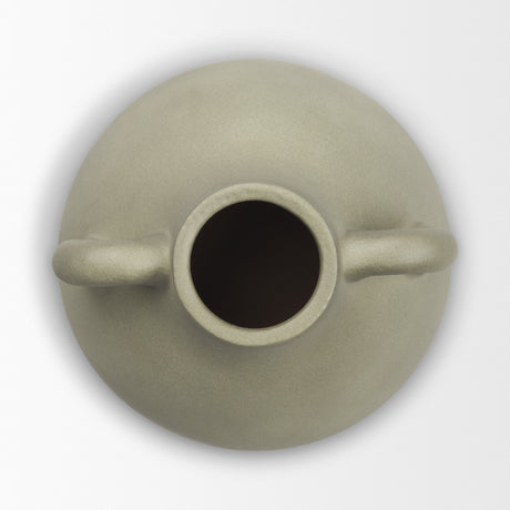 Cantara Small Sage Green Ceramic Milk Jug w/ Handles from Mercana - Luna Furniture