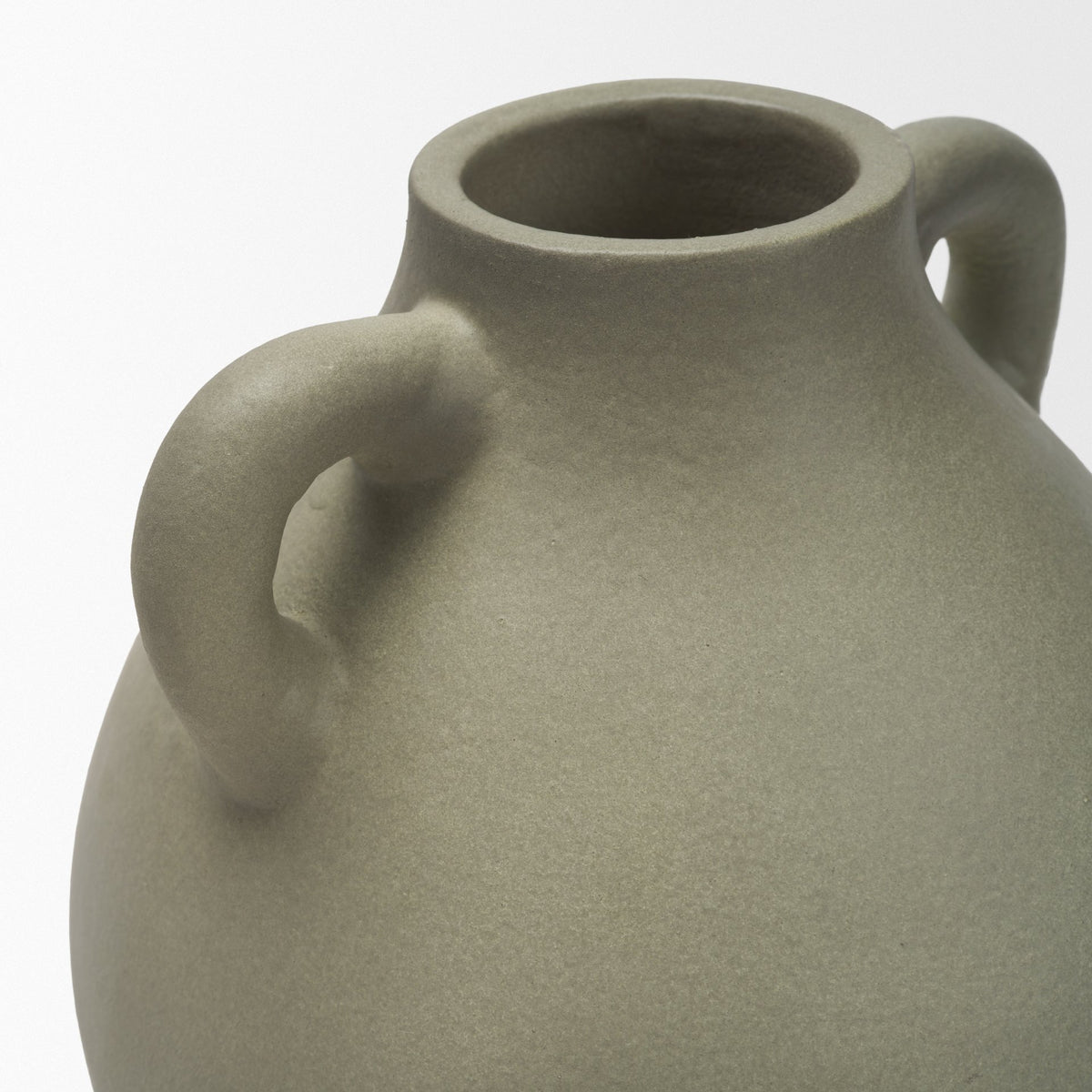 Cantara Small Sage Green Ceramic Milk Jug w/ Handles from Mercana - Luna Furniture