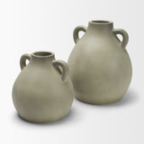 Cantara Small Sage Green Ceramic Milk Jug w/ Handles from Mercana - Luna Furniture
