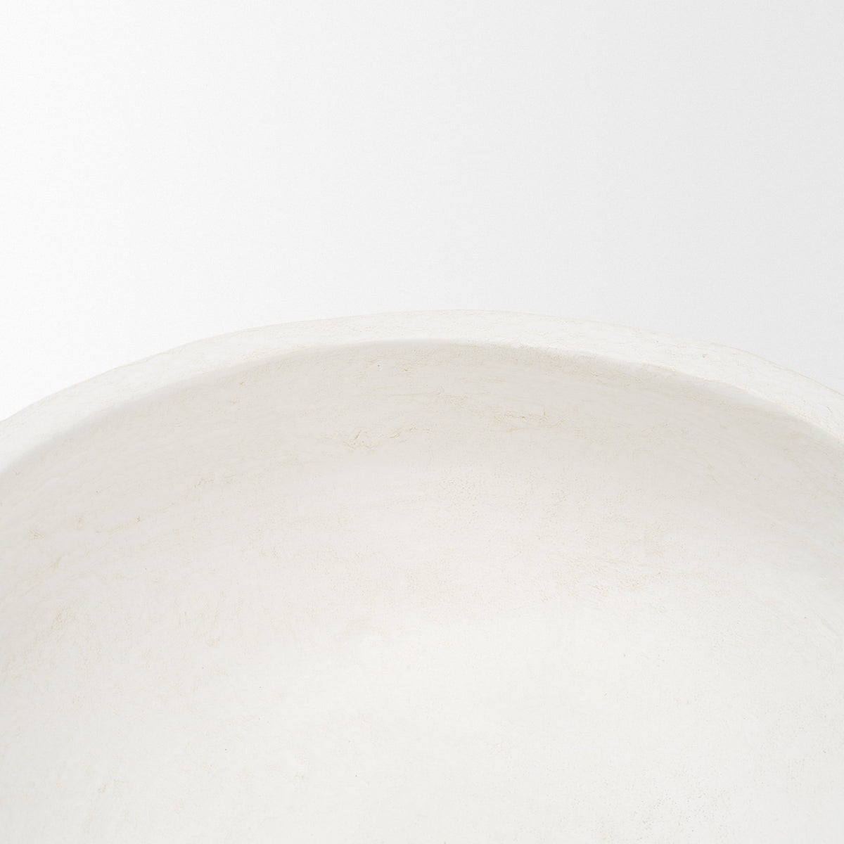 Punto Small White Paper Mache Dotted Centerpiece Bowl from Mercana - Luna Furniture