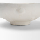 Punto Small White Paper Mache Dotted Centerpiece Bowl from Mercana - Luna Furniture