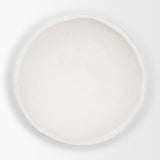 Punto Large White Paper Mache Dotted Centerpiece Bowl from Mercana - Luna Furniture