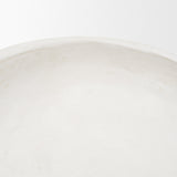 Punto Large White Paper Mache Dotted Centerpiece Bowl from Mercana - Luna Furniture